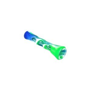 Pipa Hitter Silicona y Vidrio Peru Blue Weed