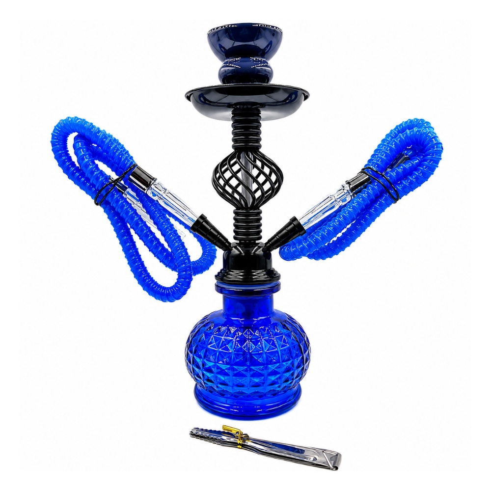 Ir a Hookah 2 Mangueras 35cm Esfera De Vidrio Shisha Narguile