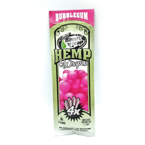 Blunt Wrap Cbd Hemp Sabor Bubblegum Uva X 4 Unds