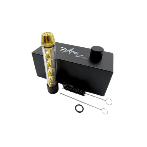 Pipa 7pipe Glass Blunt De Vidrio Gold