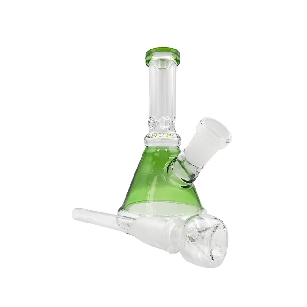 Bong Pirámide Grueso Con Hielera 15cm Pipeta Y Bowl