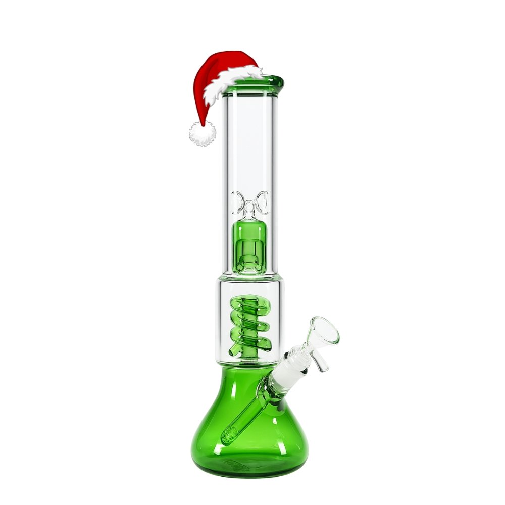 Ir a Bong Gigante Con Doble Percolador Resorte Y Hielera Green 35cm Bong Gigante Con Doble Percolador Resorte Y Hielera Green 35cm