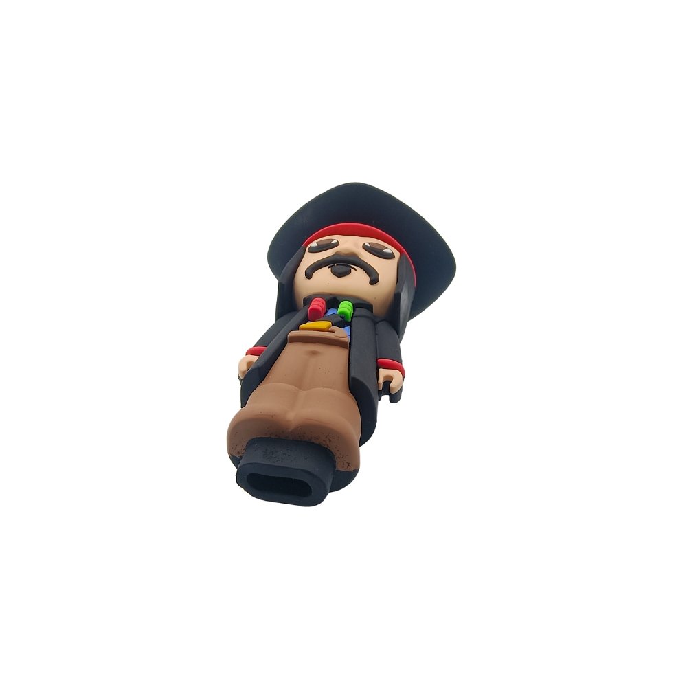 Pipa Jack Sparrow De Vidrio Y Silicona