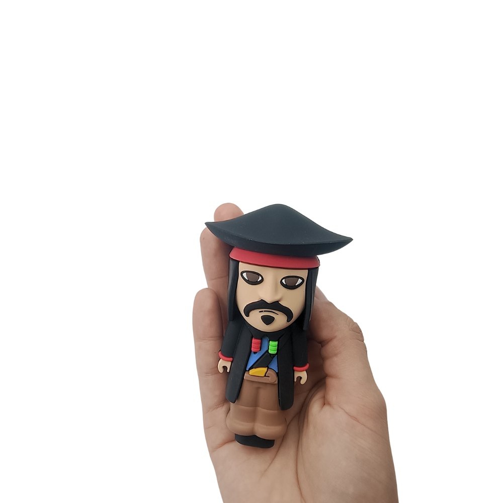 Pipa Jack Sparrow De Vidrio Y Silicona