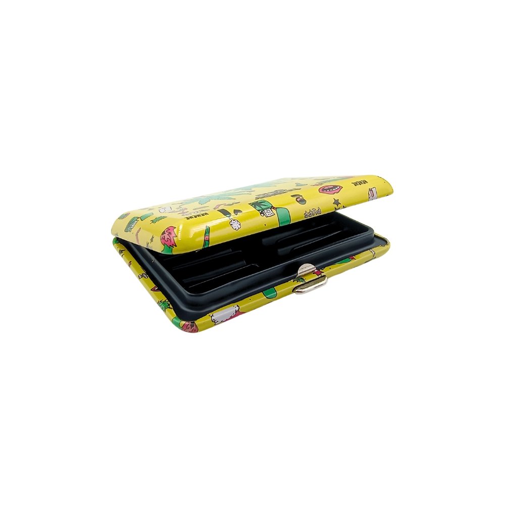 Cigarrera De Metal Con Diseño Yellow