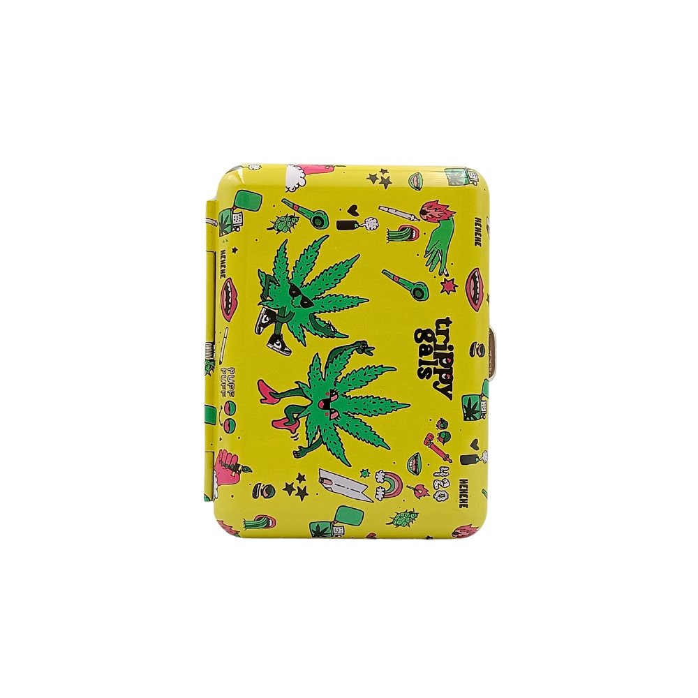 Cigarrera De Metal Con Diseño Yellow