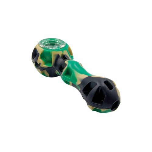 Pipa De Vidrio Y Silicona Con Dabber