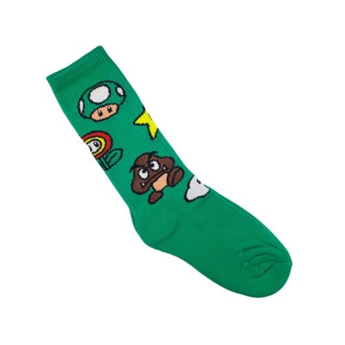 Medias Largas Con Diseño Super Mario Green