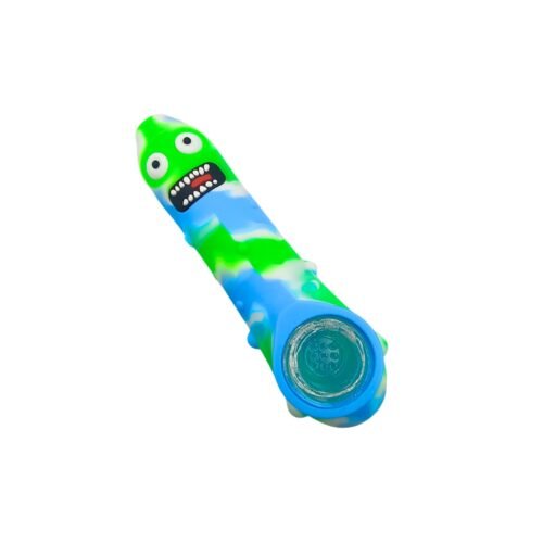 Pipa Pepinillo Rick De Vidrio Y Silicona