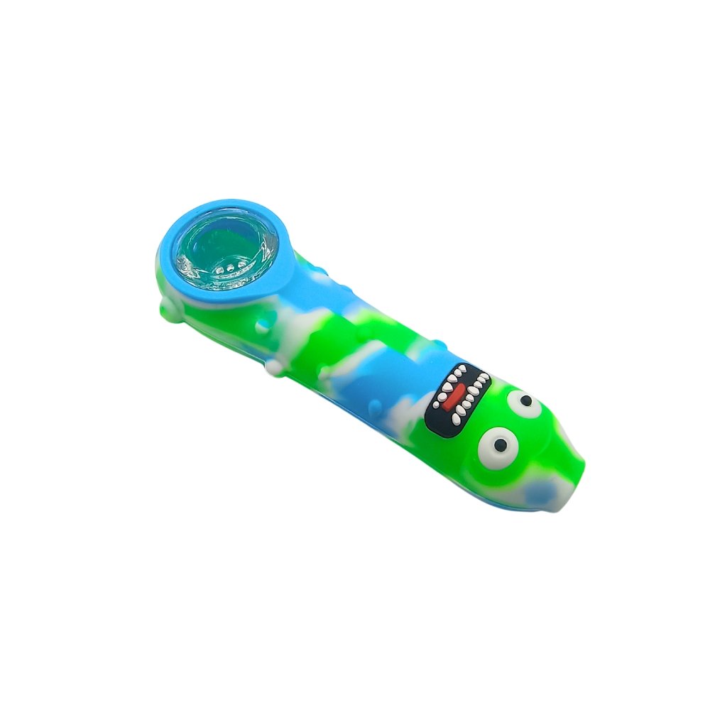 Pipa Pepinillo Rick De Vidrio Y Silicona