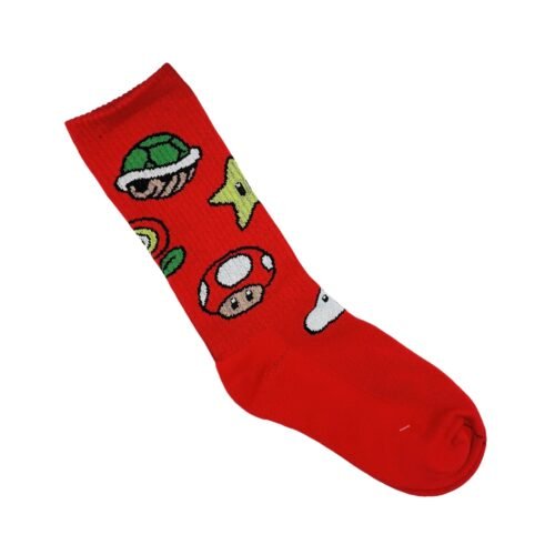 Medias Largas Con Diseño Mario Red