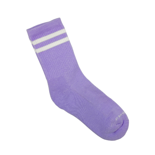 Medias Largas Con Diseño Lines Purple