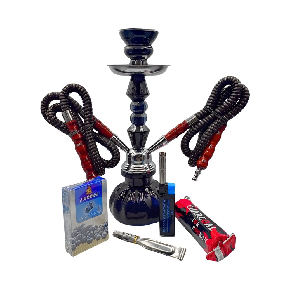 Pack Árabe (Hookah 2 Mangueras, Tabaco, Carbón Y Encendedor)