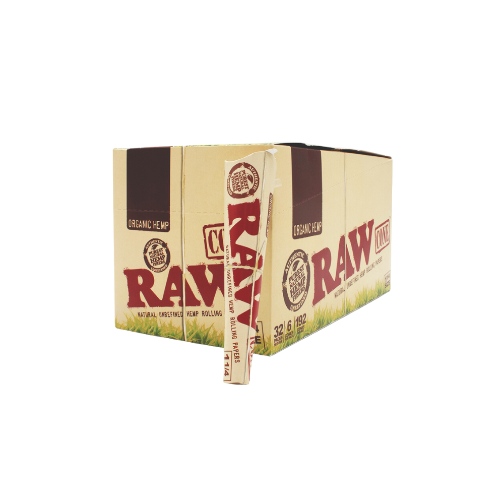 Cono Raw Hemp Tamaño 1 1/4 Con Filtro