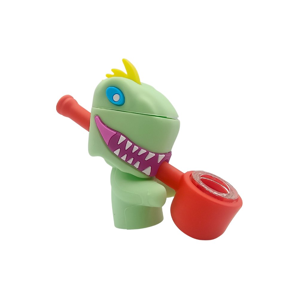 Pipa De Silicona Y Bowl De Vidrio