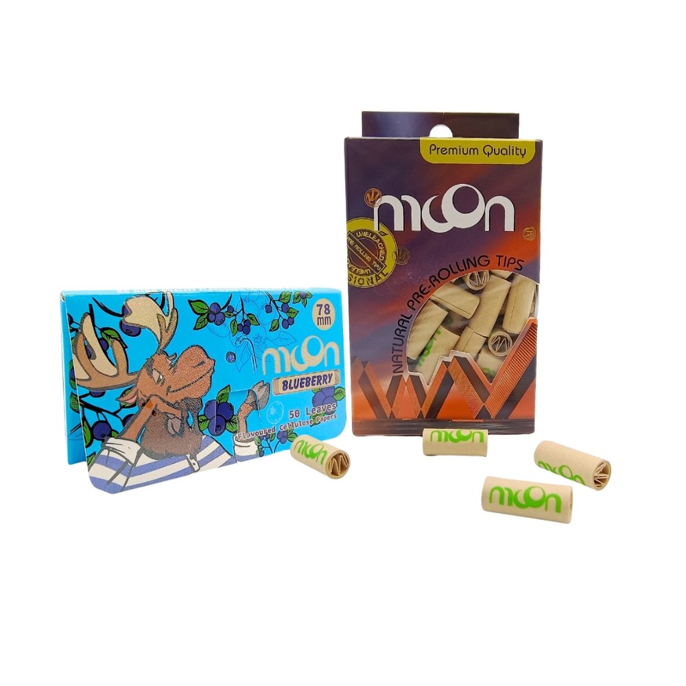 Promo Papelillo Celulosa Con Tips Pre-rolling Moon