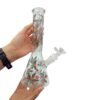 Bong Beaker Hojas Con Hielera 26cm Bong Beaker Hojas Con Hielera 26cm