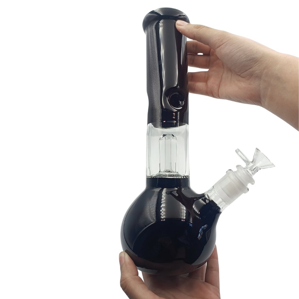 Bong Bubble Con Percolador Y Hielera 30cm Black Bong Bubble Con Percolador Y Hielera 30cm Black