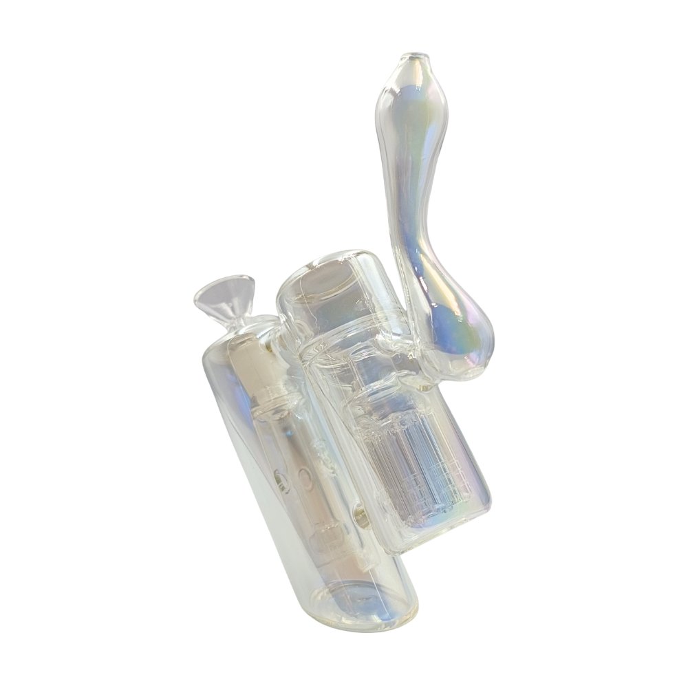 Bong Bubbler Doble Cámara Con Percoladores 18cm Bong Bubbler Doble Cámara Con Percoladores 18cm
