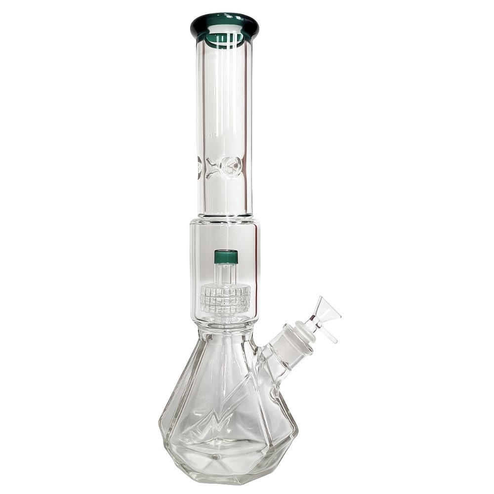 Ir a Bong Gigante Diamond Beaker Con Hielera y Percolador 42cm Bong Gigante Diamond Beaker Con Hielera y Percolador 42cm