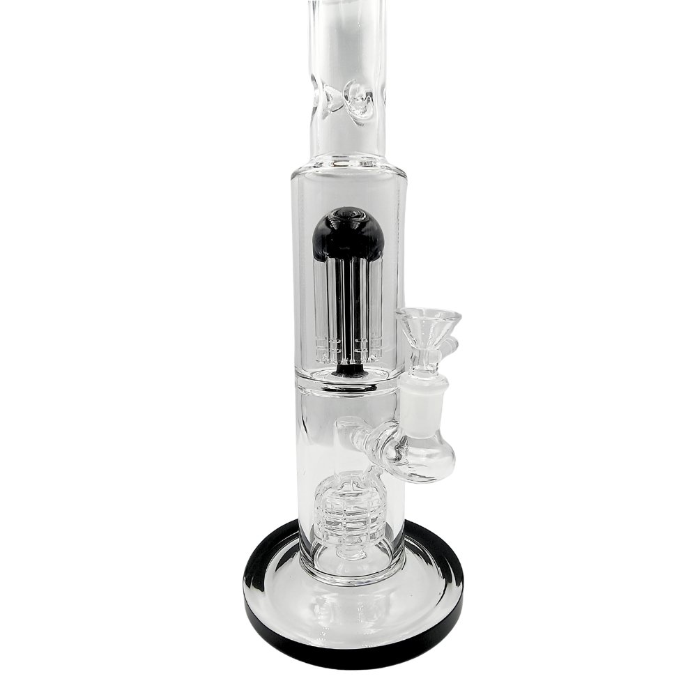 Bong Straight Doble Percolador Con Hielera 32cm Bong Straight Doble Percolador Con Hielera 32cm