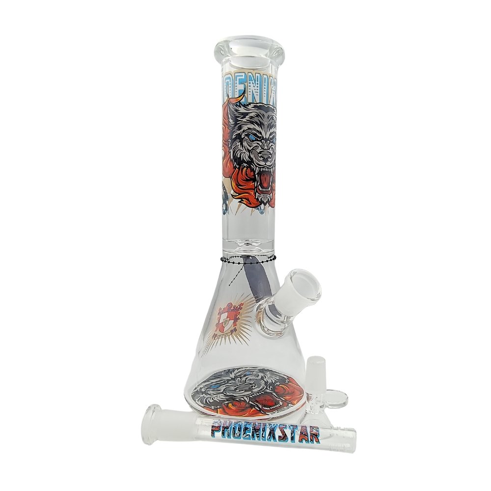 Bong Wolf Beaker Con Hielera Phoenix 25cm Bong Wolf Beaker Con Hielera Phoenix 25cm