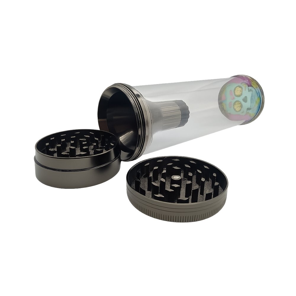 Ir a Grinder Con Contenedor De Vidrio y Embudo Grinder Con Contenedor De Vidrio y Embudo