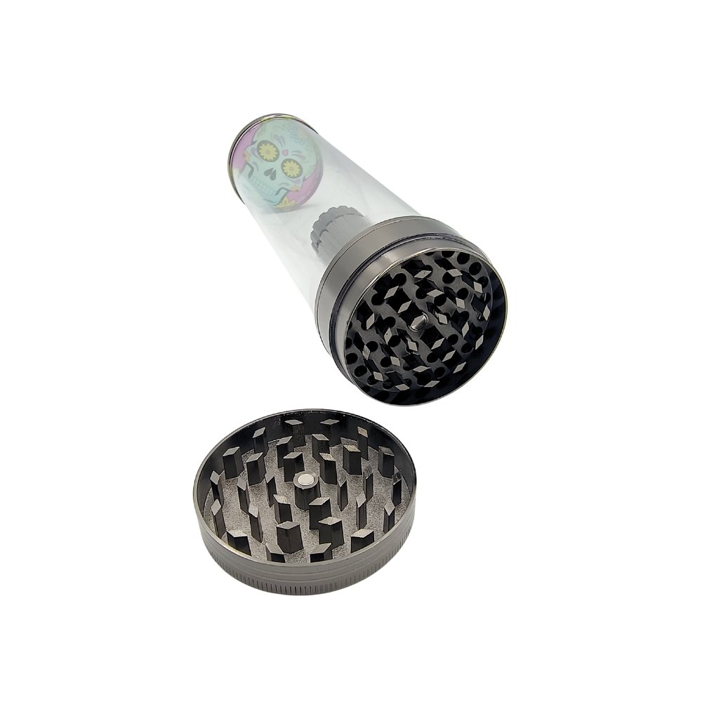 Grinder Con Contenedor De Vidrio y Embudo Grinder Con Contenedor De Vidrio y Embudo
