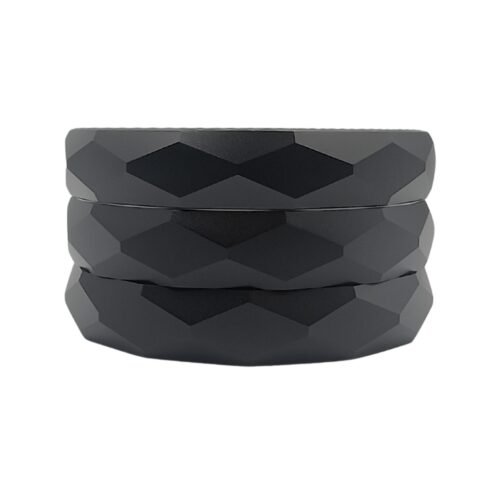 Grinder Diamante Negro Mate 70mm – 4 Piezas