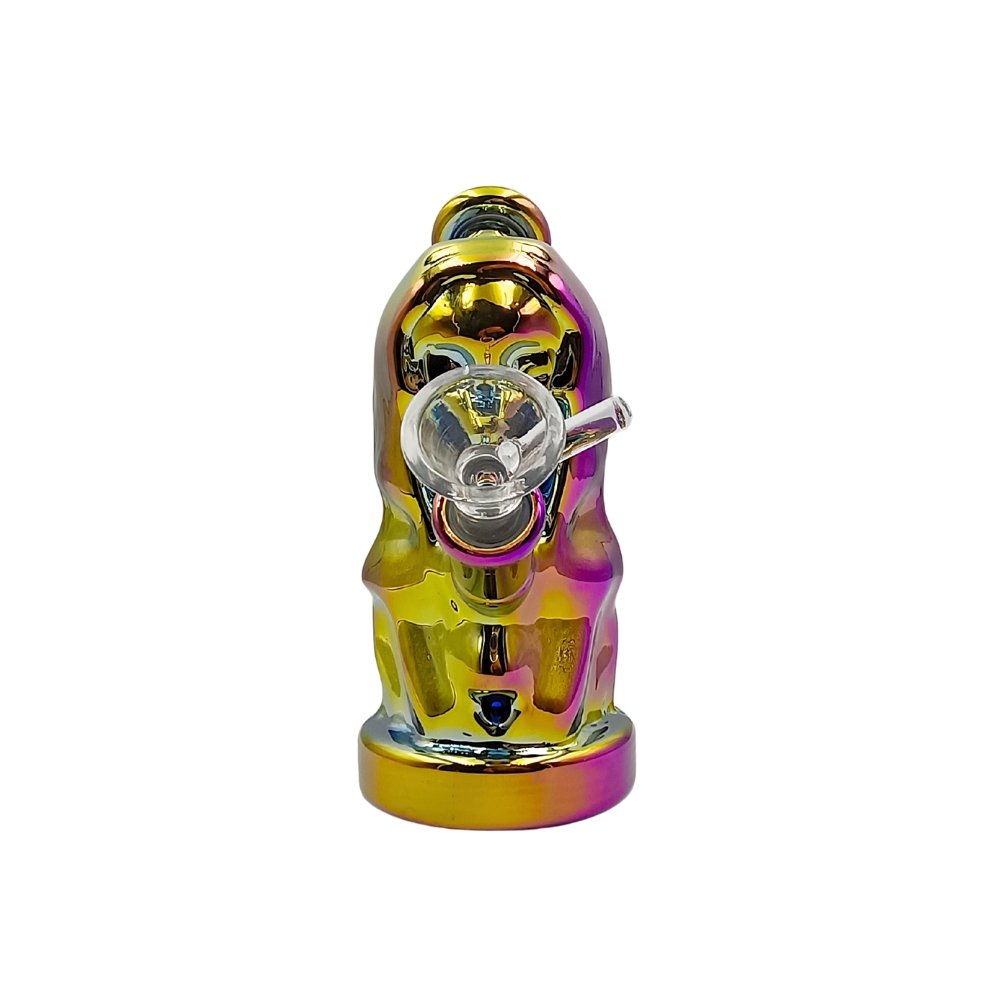 Bong Calavera Tornasol De Vidrio 18cm Bong Calavera Tornasol De Vidrio 18cm