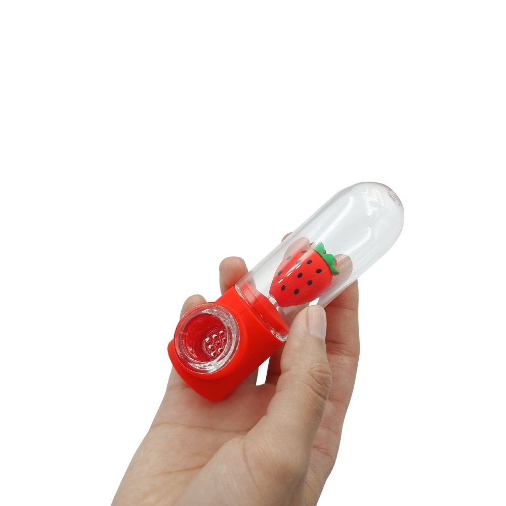 Pipa Capsula De Vidrio Y Silicona Pipa Capsula De Vidrio Y Silicona