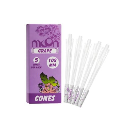 Conos Moon Celulosa Sabor Uva X5unds