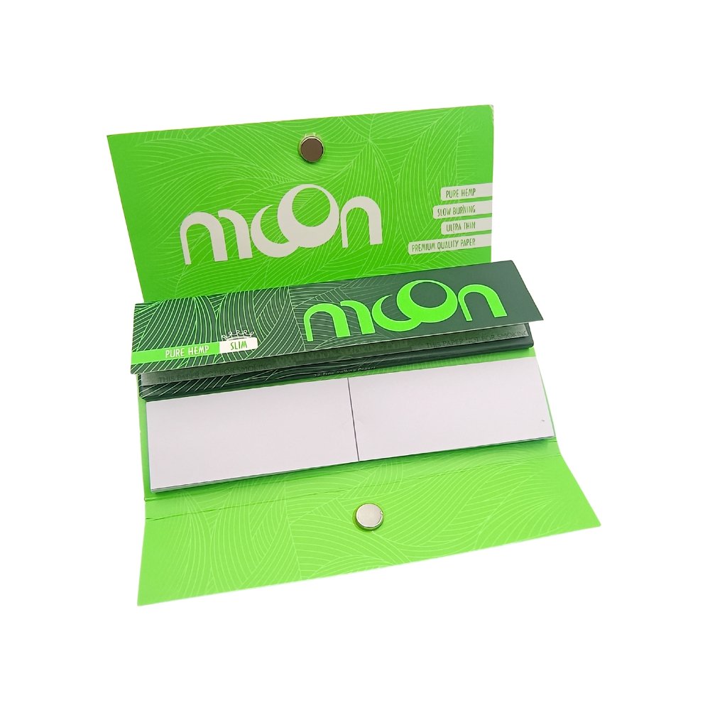 Ir a Papelillo Moon King Size Slim + Tips + Desmoñador Con Bandeja Integrada Papelillo Moon King Size Slim + Tips + Desmoñador Con Bandeja Integrada – Pack X32 Unidades