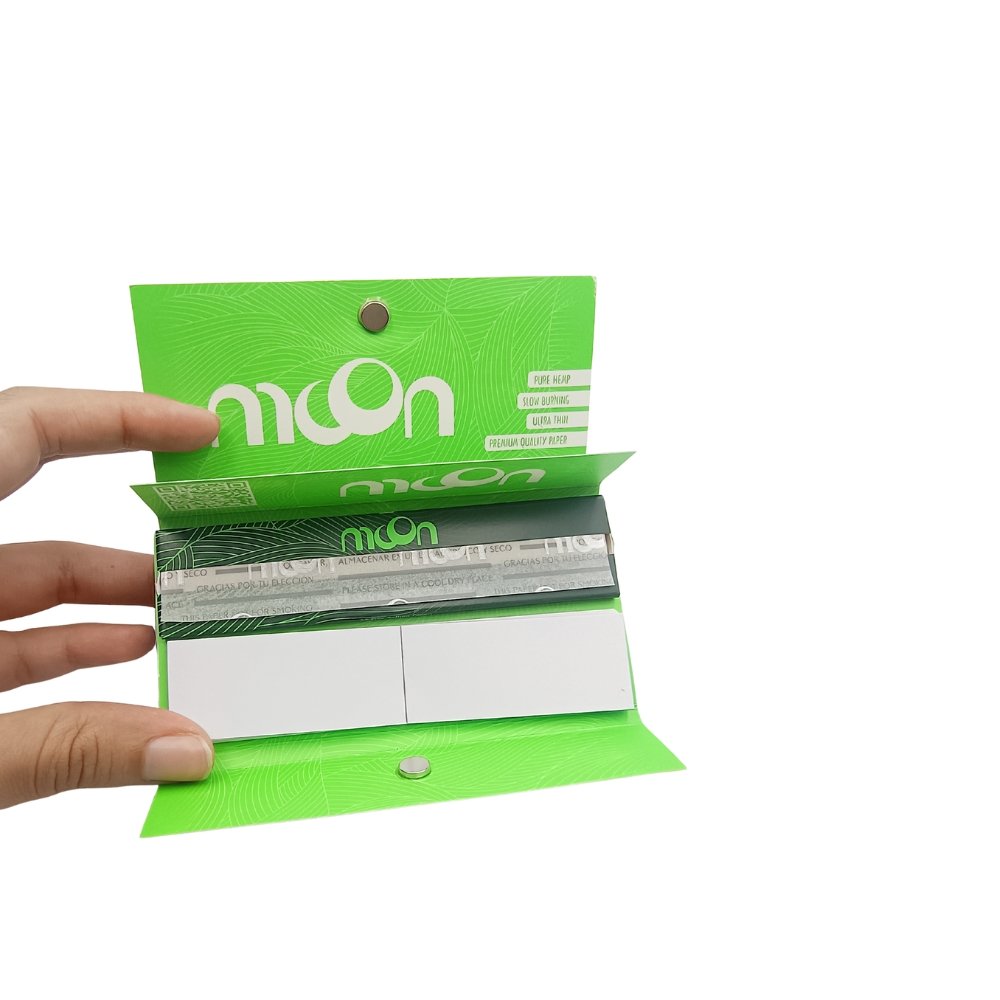 Papelillo Moon King Size Slim + Tips + Desmoñador Con Bandeja Integrada – Pack X32 Unidades Papelillo Moon King Size Slim + Tips + Desmoñador Con Bandeja Integrada – Pack X32 Unidades