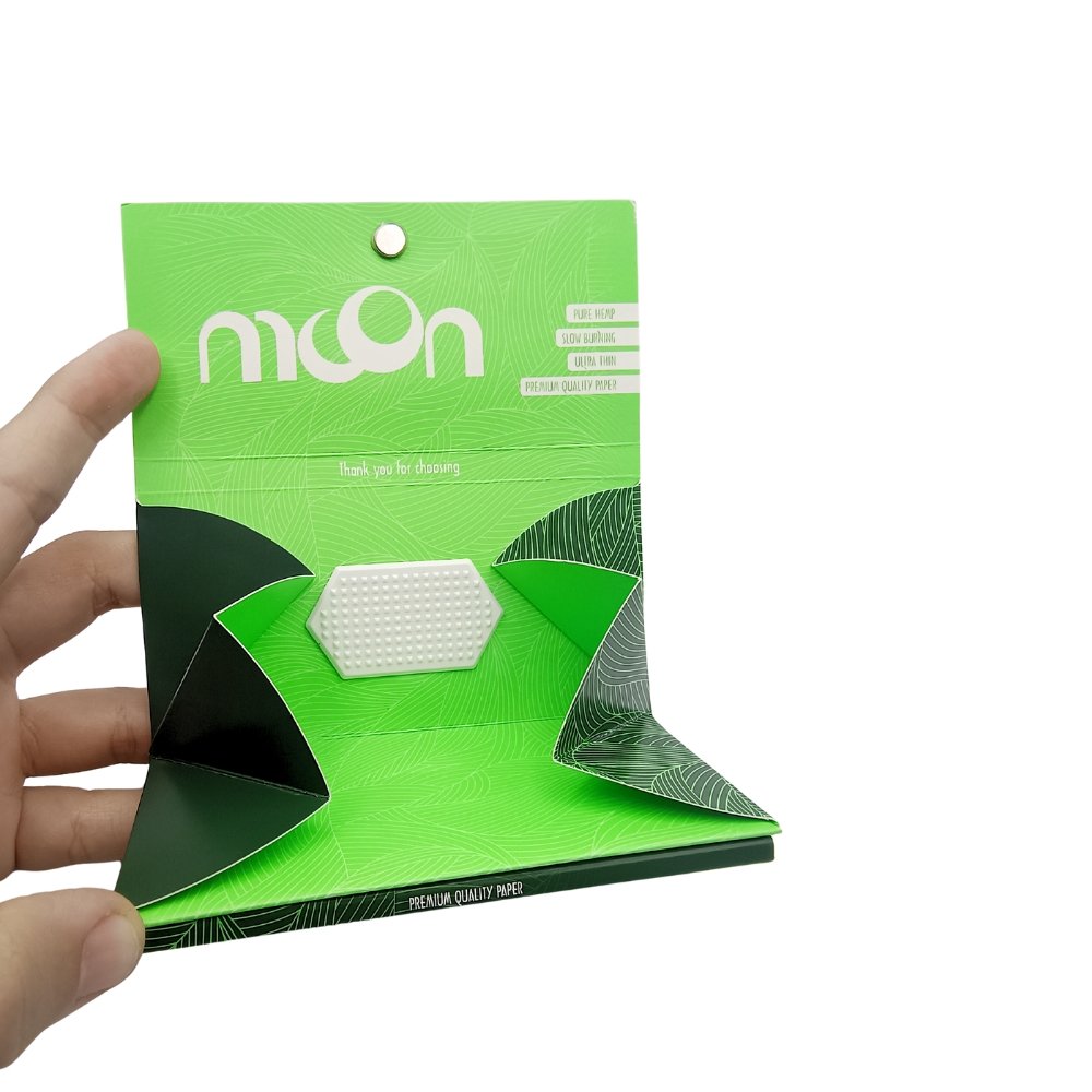 Papelillo Moon King Size Slim + Tips + Desmoñador Con Bandeja Integrada – Pack X32 Unidades Papelillo Moon King Size Slim + Tips + Desmoñador Con Bandeja Integrada – Pack X32 Unidades