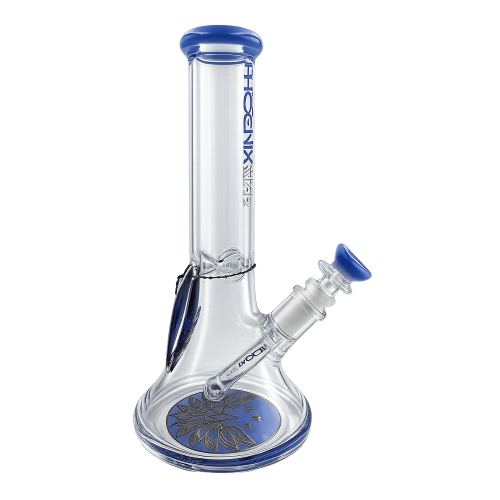 Bong Beaker Platillo Phoenix Star 25 Cm Con Hielera Blue