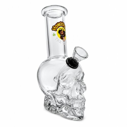 Bong Calavera De Vidrio Grueso 15cm