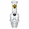 Bong Calavera De Vidrio Grueso 15cm