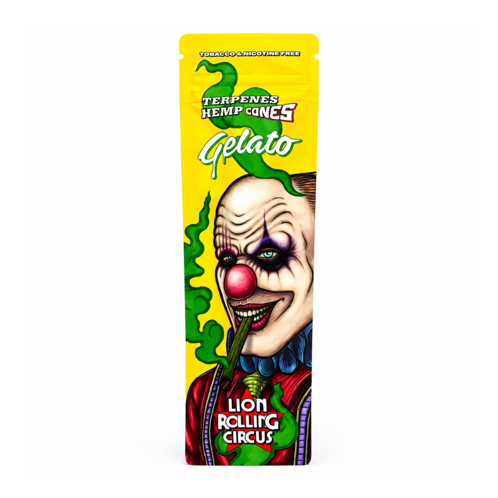 Terpenes Hemp Cones Gelato X2unds | Lion Rolling Circus