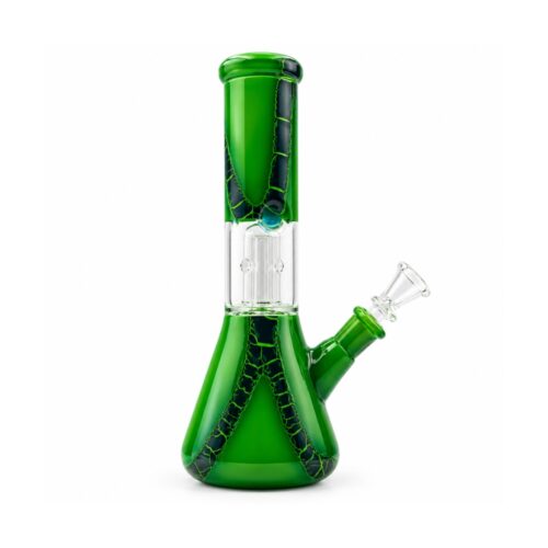 Bong De Vidrio Con Hielera Y Percolador 20cm Verde