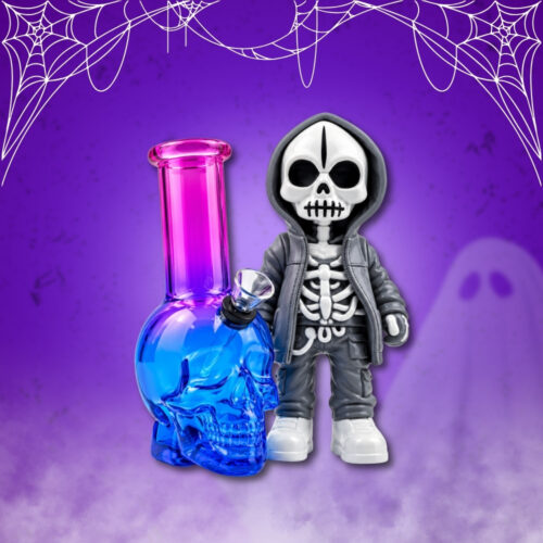 🎃 Promo Halloween Bong Calavera + Grinder Skeleton 💀